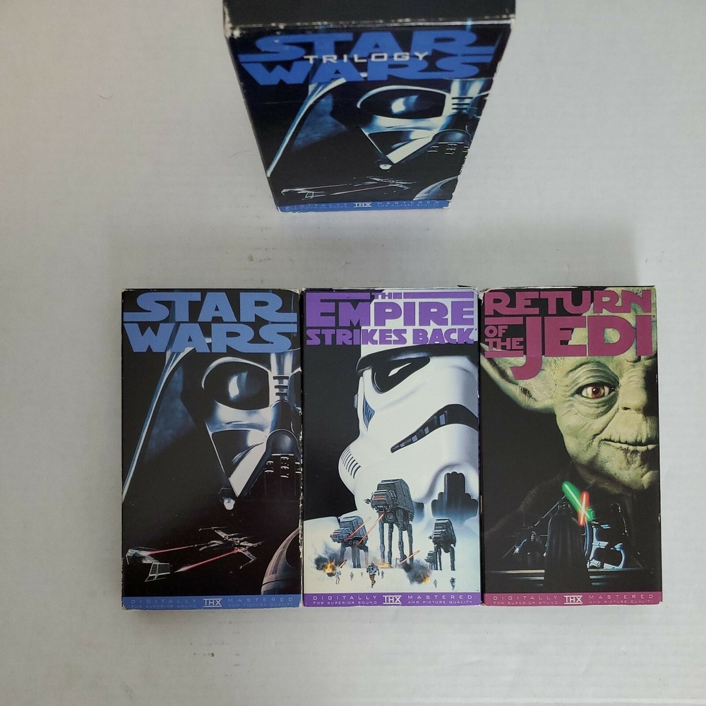 Star Wars Trilogy VHS Box Set 1995 THX Mastered Original Versions 3-Tape Set